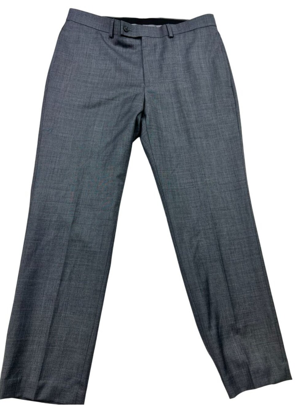 Calvin Klein Mens Flat Front Straight Leg  Wool Stretch Dress Pants Size 34x30